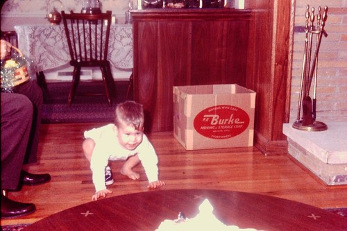 Vintage found slide photo - vintage,
