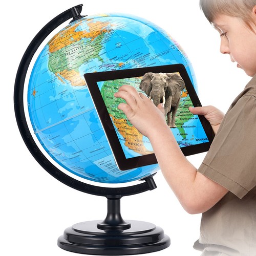 Large world globe on - 3d, ar