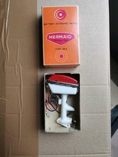 Vintage Boxed Tinplate Mermaid Stream Line Battery Outboard Motor
