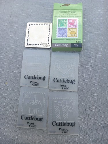 Cuttlebug postage stamp - stamp, die