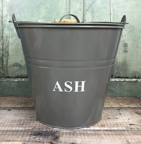 Ash bucket metal storage - storage, large