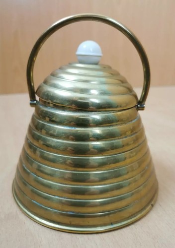 Vintage brass beehive honey - brass,