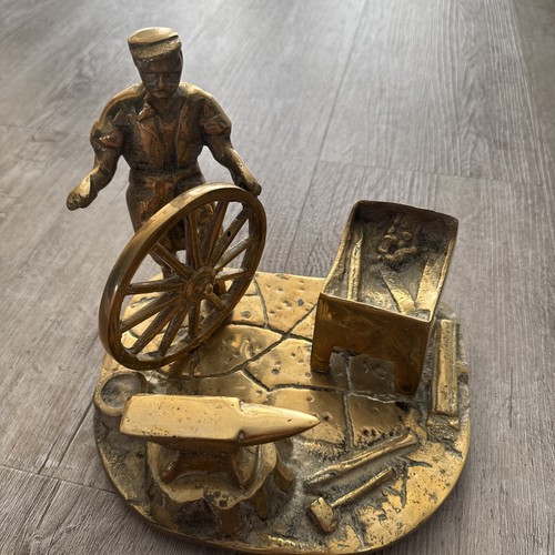 Vintage brass wheelwright - vintage,