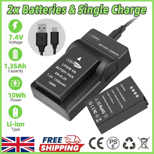 El20 el20a battery - en-el20, en-el20a