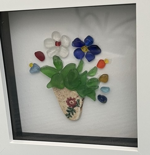 Genuine sea glass pottery - glass,