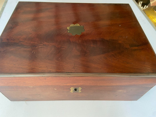 Antique wooden writing - an,