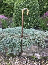 Vintage Rams Horn Shepherds Crook. On Hazel Shaft.