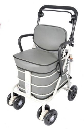 Shopping trolley with seat - shopping,