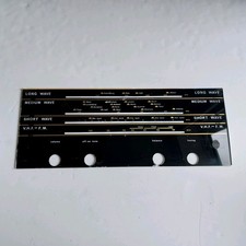 Glass radio dial glass for