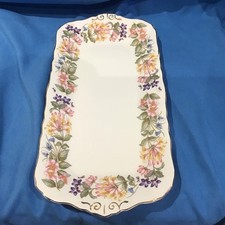 Vintage Paragon China Country Lane Rectangular Sandwich  / Biscuit Plate Platter