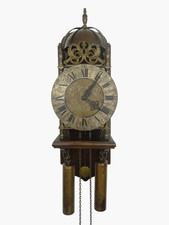 English Antique Vintage Robert Evans Halfstead Lantern 8 Day Wall Clock