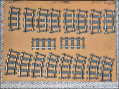 Lego oval track curve - track, :