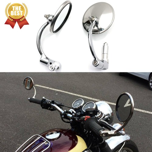 Chrome motorcycle bar end - bar,