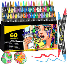60 Colours Dual Tip Acrylic