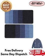 10 Pcs Denim Patches for Jeans Repair,Iron-On Jean Patches inside & outside | UK