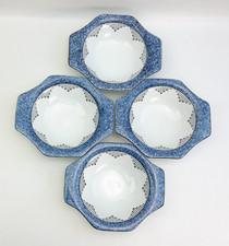 Soho Pottery Solian Ware - 4x 16.5cm Rimmed Cereal Dessert Bowls - Vintage 1930s