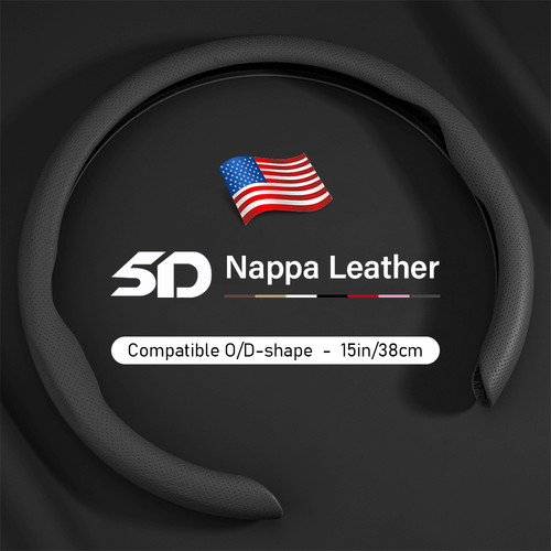 Black perforated steering - black,