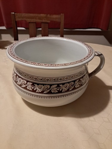 Antique glazed ceramic chamber - antique,