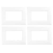 4 White Double Socket Switch