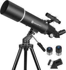 EACONN Astronomy Telescope 80mm Aperture 600mm Refractor Adults Kids Telescope