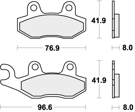 Sbs brake pads - sbs, for