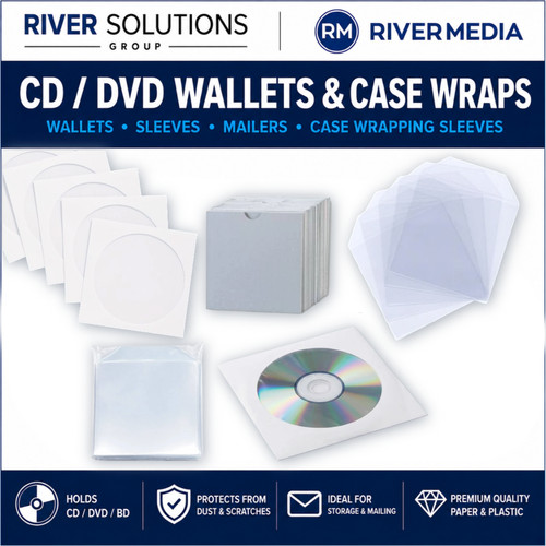 Rivermedia dvd disc wallets - cd,
