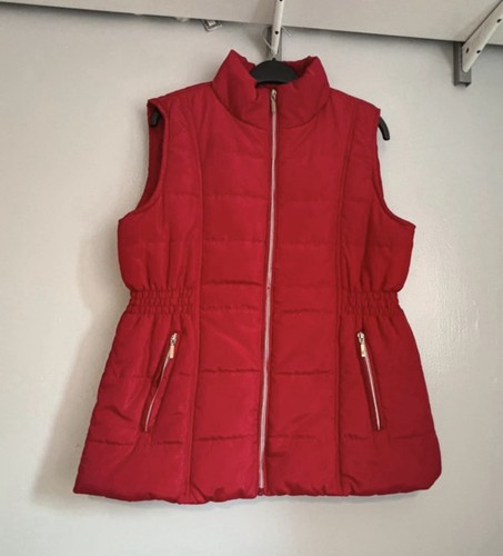 Ladies red gilet - ladies,