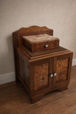 Vintage Walnut Bedside Cabinet