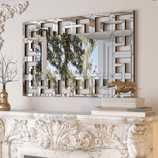 Decorative Wall Mirror Silver Mirrored Large Grecian Venetian Mirror Full Length