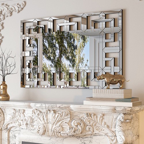 Decorative wall mirror silver - decorative,