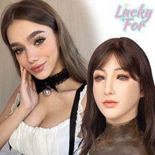 Realistic Silicone Female Face