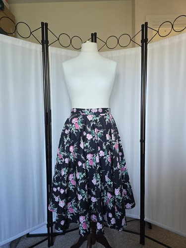 Hell bunny black floral cotton - hell,