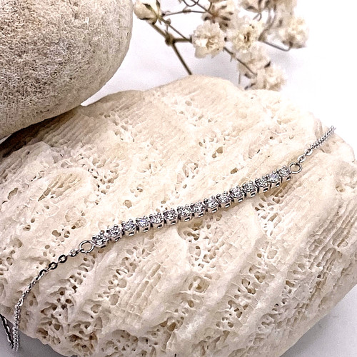 Gold diamond bracelet - diamond, 18k