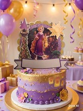 Personalised rapunzel 3D Cake