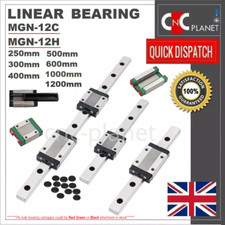 MGN12 LINEAR RAIL MGN 12 BEARING GUIDE SLIDE CARRIAGE BLOCK MGN12C MGN12H CNC UK
