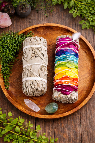 White sage chakra - white,