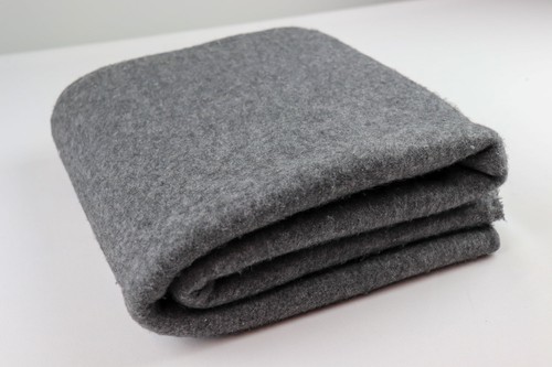 Grey fleece fabric wide - grey, 60"