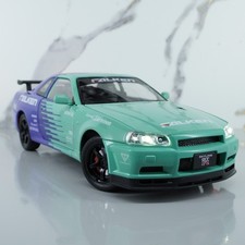 Nissan Skyline GTR R34 – Falken Drift Livery - 1:24 Scale Diecast Model Car JDM