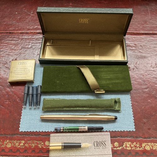 14ct gold nib - gold, cross