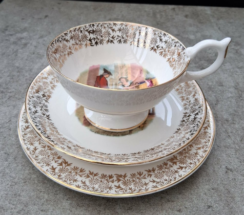 Vintage trio tea set - tea,
