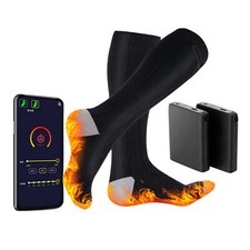 Electric Heated Socks W/2Pcs 5000mAh Rechargeable Battery Outdoor Feet Warmer