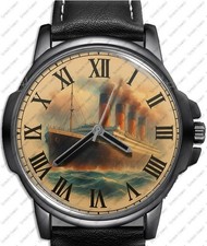 Legend Of Titanic Art Leather Strap Wrist Watch