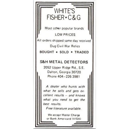 White fisher war relics - white's,