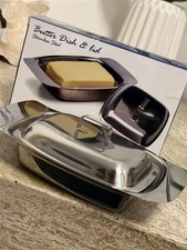 stainless steel butter dish