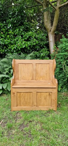 Small monks bench settle pew - small,