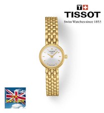 TISSOT 'LOVELY' LADIES WATCH - T058.009.33.031.00 - GOLD PVD - SILVER FACE
