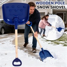 Wooden Heavy Duty Telescopic Large Snow Shovel Spade Scoop Car Home Winter Clear