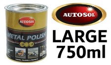 Autosol Metal Polish Paste 750ml Tin Solvol Chrome Aluminium Cleaner 0402