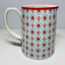 GreenGate Copenhagen Blue/Red Floral Jug - 4.5" - 400ml -  Excellent Condition