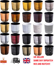 Plant Pots Flower Planter 18 Colours Gloss Matt Plastic Pot + Saucer Tray Deco